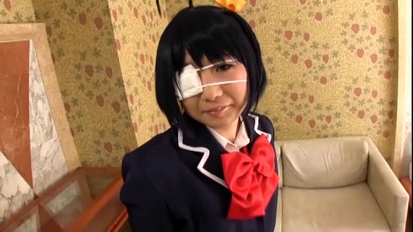 アニメ「厨二病」六花ちゃんコスした神カワ娘が濃密フェラで大量搾精!