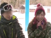 【NTR】スノボをしにきていたカップルをナンパして彼女を寝取ってマッサージしちゃう！