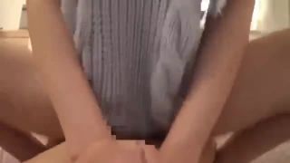 可愛いお姉さんがエロい露出セーター姿で童貞クンのちんぽを手コキ～フェラして生ハメ中出しSEXで筆おろししてあげる!