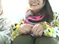 「えっ‥中はだめぇ！」素人とは思えないくびれ巨乳お姉さんを騙してNTRマッサ開始ｗ