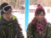 爆乳おっぱいスゲェ！おっとり関西弁の素人OLをスキー場で発見！猥褻マッサージでオトしてNTR真正中出し！マジックミラー号