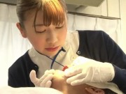 【美園和花】むっちりマスクナースがED治療で騎乗位ご奉仕！マグロ状態の患者を杭打ち搾精ピストンでゴムあり騎乗位中出し！！