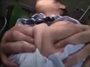 ＜jk痴漢＞華奢なのにおっぱい発育良すぎ！満員バスで背後から襲われた女子校生！