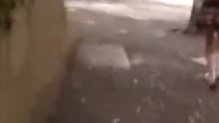 明らかにアウトなJS連れ込み中出し動画が流出中！