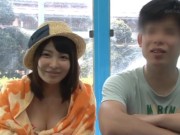 「すっごい…あったかぃ…」彼氏の目の前で中出しされながらも満足げな顔する素人彼女