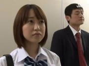 『パンチラ女子校生』強制拘束でレイプされてる桃尻JK（美少女）