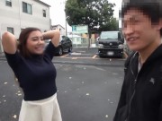 松本メイ 巨乳ハーフ系美女の凄テクを10分耐えれば中出しSEXのご褒美！異国風のおっぱいで男達のコカンを熱くする！